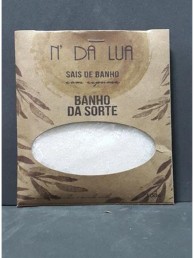 Sais de Banho com Espuma Sorte Óleo de Amora e Floral Rock Water Aroma Essencial N da Lua.